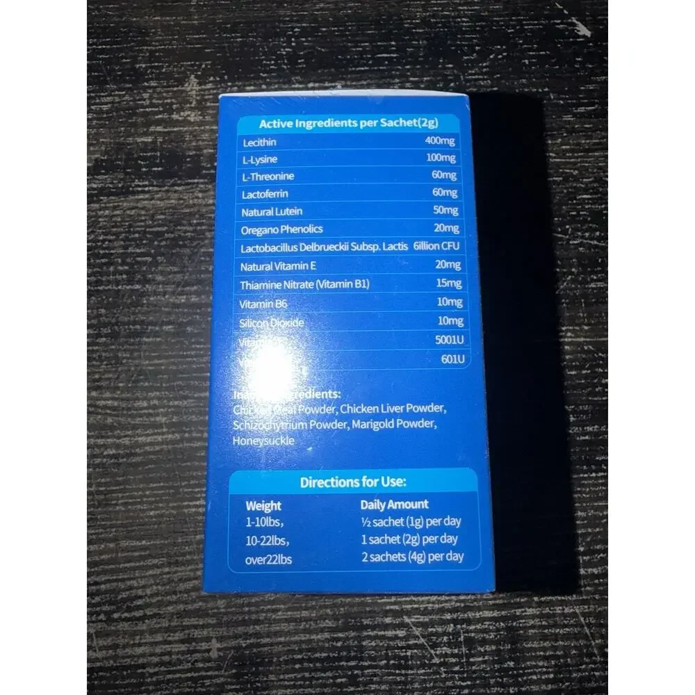 Tear Stain for Dogs and Cats - 15 Pre-Measured Sachets, Lysine
